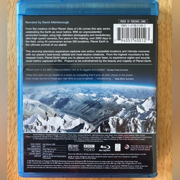 Planet Earth  The Complete Series 4 Disc Blu ray - Picture 2 of 8